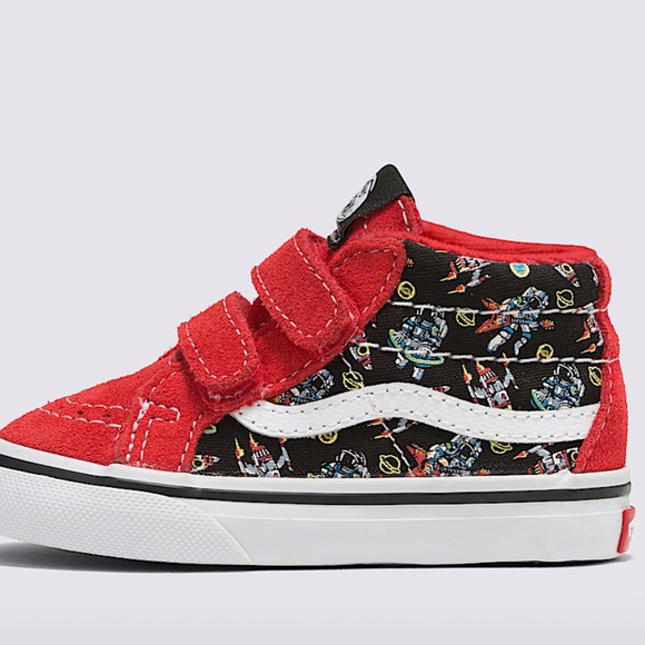 Vans Toddler Astronaut Red and Black High-Top Sneakers - Picture 4 of 5